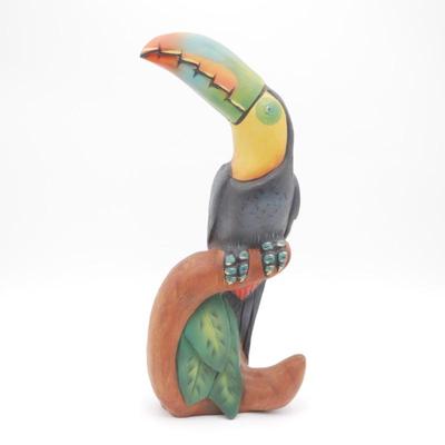 1992 Hand-Painted Costa Rican Toucan Statue