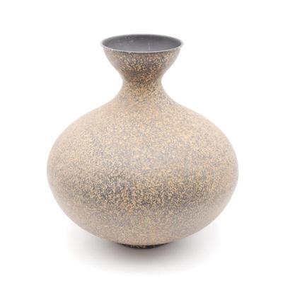 Textured Metal Vase