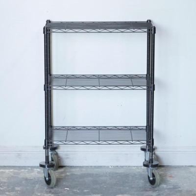 3-Tier Rolling Metal Cart