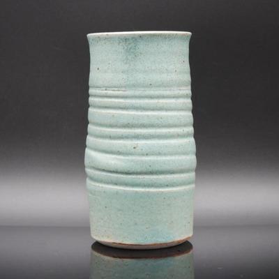 Abstract Modern Pottery Vase with Artist's Signature