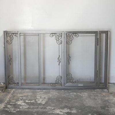 Frontgate 34" Expandable Freestanding Mesh Pet Gate with Bronze Finish