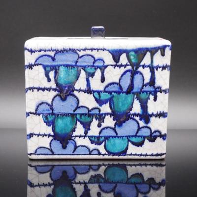 Rare Karlsruher Majolica Art Deco Ceramic Tea Caddy by Paul Speck