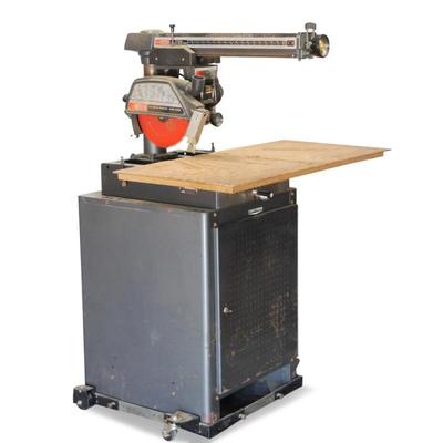 Sears Craftsman 10" Radial Arm Saw with Rolling Base and Toolchest