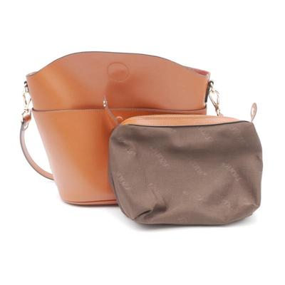 S-Zone Cowhide Genuine Leather Crossbody Bag with Purse