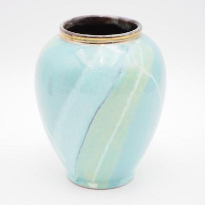 Small Studio Art Pottery Turquoise Glazed Vase