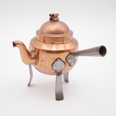 1960s Scandinavian Copper and Iron Kettle