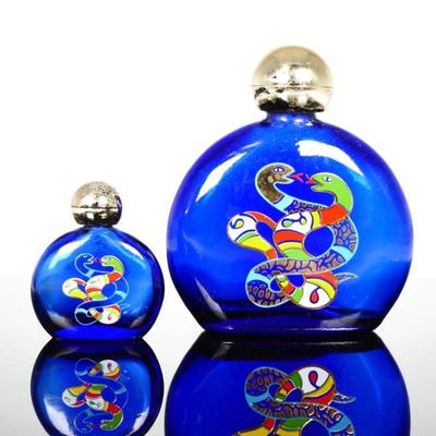 Pair of Vintage Nikki De Saint Phalle Perfume Snake Bottles