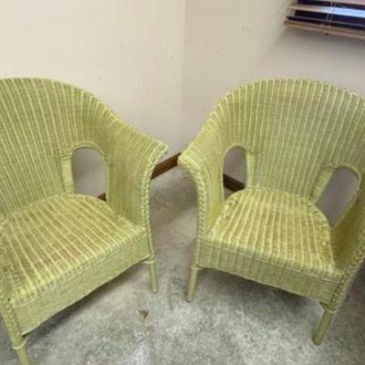Vintage Wicker Porch Chairs $80