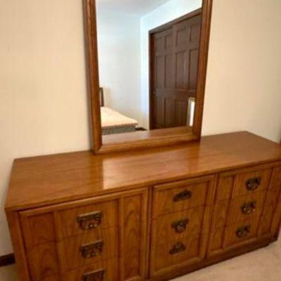 Dixie Long Dresser w/Mirror 
66x 31 x 19  
$150
(Dixie BR Set $350)