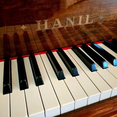 Gorgeous Hanil Grand Piano with Installed QRS Pianomation Player Piano System. #hanilgrandpiano