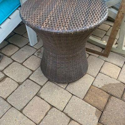 Rattan End Table