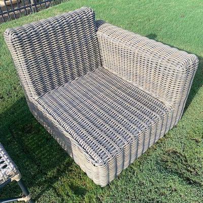 One arm Rattan chair