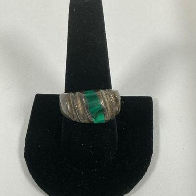 Mexico Sterling & Malachite Ring