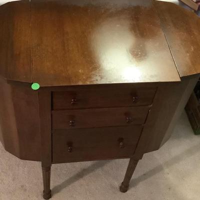 SOLD-$99- sewing cabinet, should be antique in age 29"H 28"L 14"depth