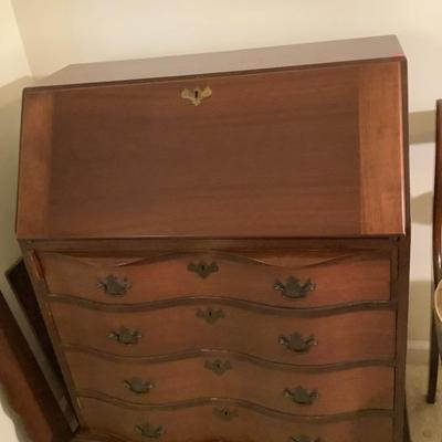 SOLD-$135-drop desk vintage 39"H 30"L 17"depth