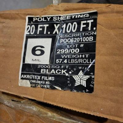 Plastic sheeting 6 mils thick full box