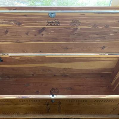 inside cedar chest