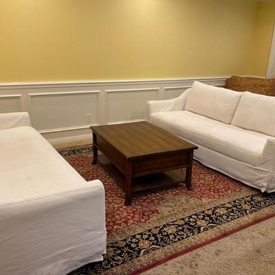 White couches by ikea 