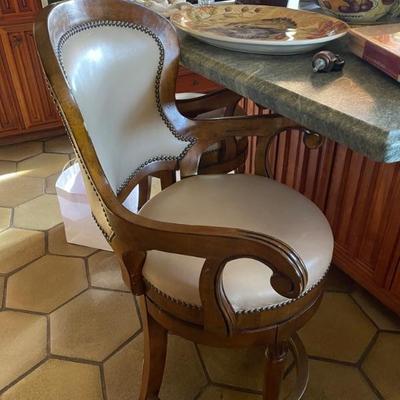 Bar stools in kitchen 