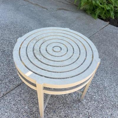 Side tables by the patio store