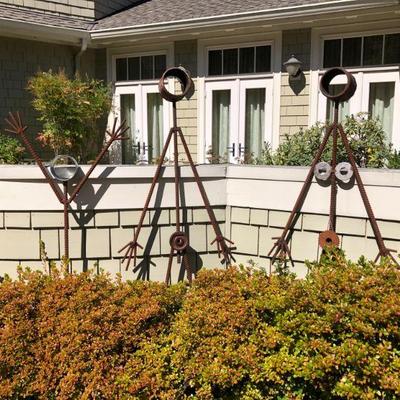 Metal Garden Art - The Rebar Family