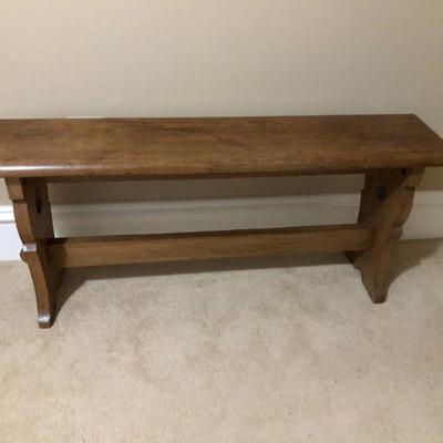 Amish Style Trestle Bench  (L 52.1/4in | W 12.1/2in | 22in)