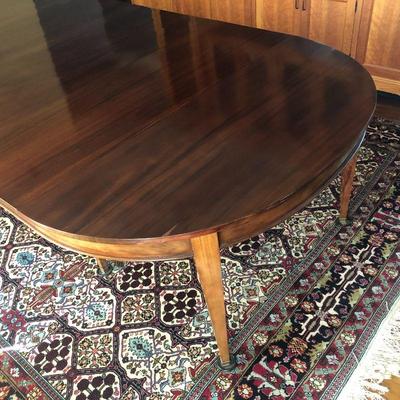 Dining Table showing the top of the table. This table is in excellent condition. 