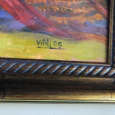 Painting signed  ‘Vinh 05.”  Vietnamese Artist.