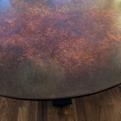 Hand Finished Patina Table Top  (maintain annually with wax based furniture polish).