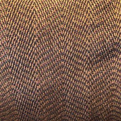 Showing copper-tone upholstery of sectional.