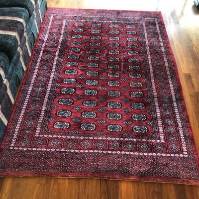 Red Persian Area Rug W 61in |  L 91in
