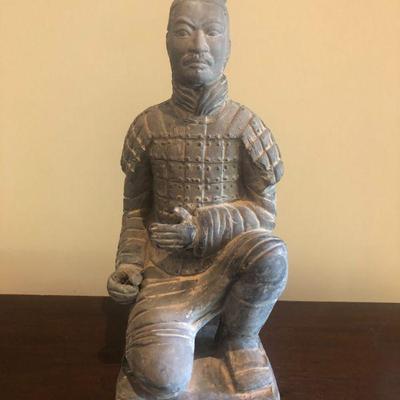 Terracotta Chinese Warrior 10in Tall