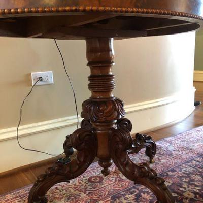 View of Carved Pedestal 