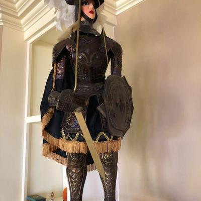 32" Tall, Vintage Knight String Puppet  Doll. 