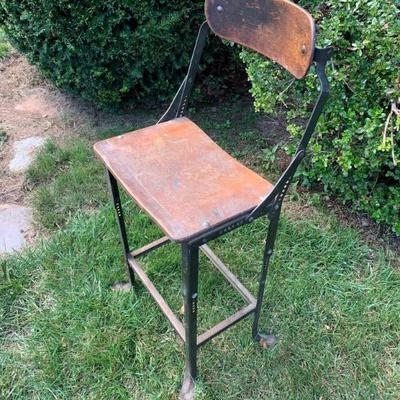 Industrial stool, orig. finish