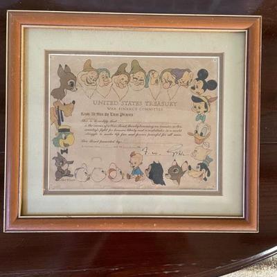 Disney WWII War Bond 
