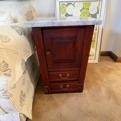 Nightstand with Marbl;e Top 