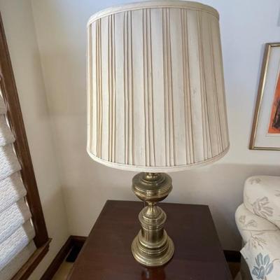 Brass table lamp