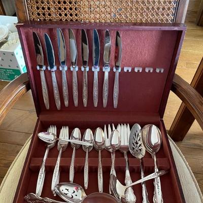 International Deep Silver Plated Flatware 