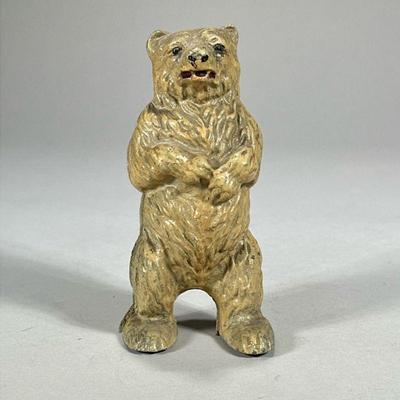 Cast Iron Still Bank | Cast iron bank in the form of a standing bear, no apparent markings or dates. - h. 5.5 in

