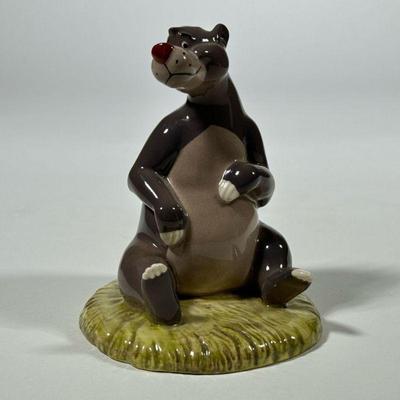 Royal Doulton Disney Showcase Baloo | DIsney Showcase Collection: Baloo from The Jungle Book (no. JB3). - h. 5 x dia. 4 in


