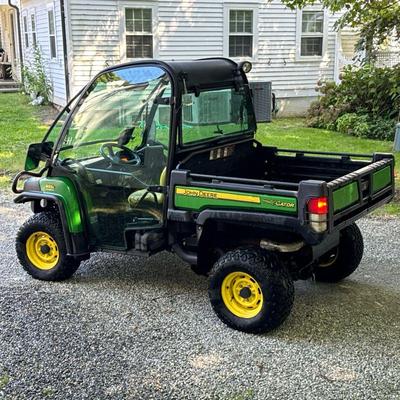 DIESEL JOHN DEERE GATOR 855D 4X4 SIDE-BY-SIDE WITH DUMP BED | 855D John Deere side-by-side with enclosed cab with glass doors, power...