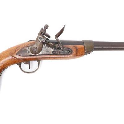 Large Military Flintlock Pistol, Napoleonic Era
