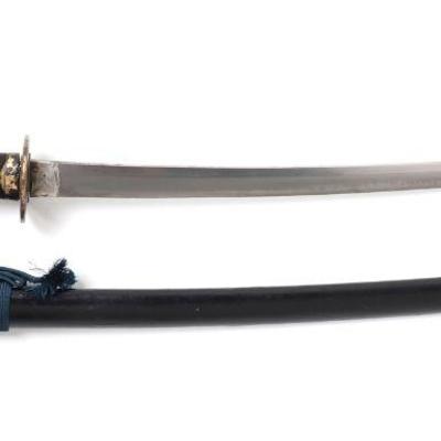 Fine Japanese Wakizashi Sword w/ Scabbard