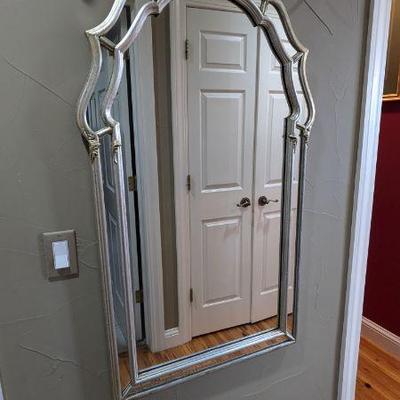 Lot #5 - Vintage Decorative Mirror - Elegant Design with Silver Accents
