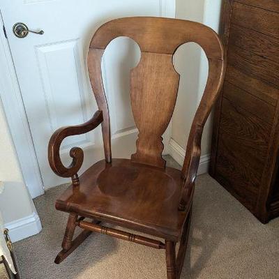 Lot #108 - Wooden Rocking Chair