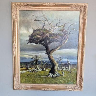 Lot #58 - Signed Miles Handiman Original Oil on Canvas