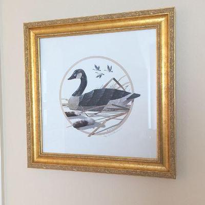 Lot #111 - Limited Edition Signed Rod Lawrence Goose Lithograph