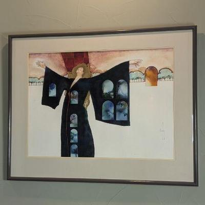 Lot #13 - Original Signed Watercolor "Acceptance & Release" by Murphy