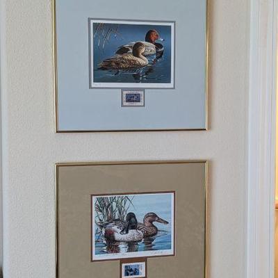 Lot #110 - Two Signed Conservative Edition Lithographs of Ducks